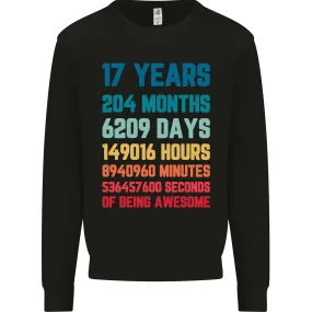 17th Birthday 17 Year Old Mens Sweatshirt Jumper