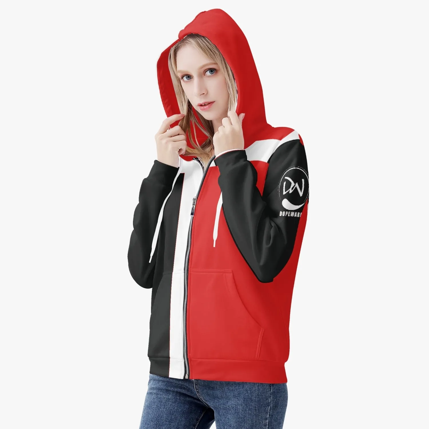 221. Women's Dopeware Full Zip Up Hoodie