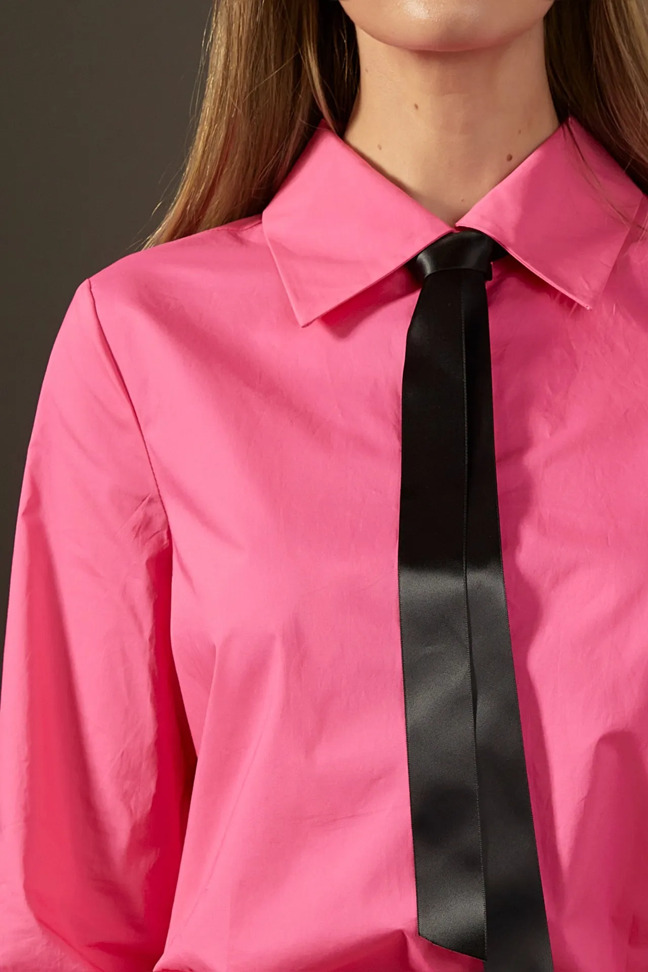 Accent Collar Poplin Dress Shirt