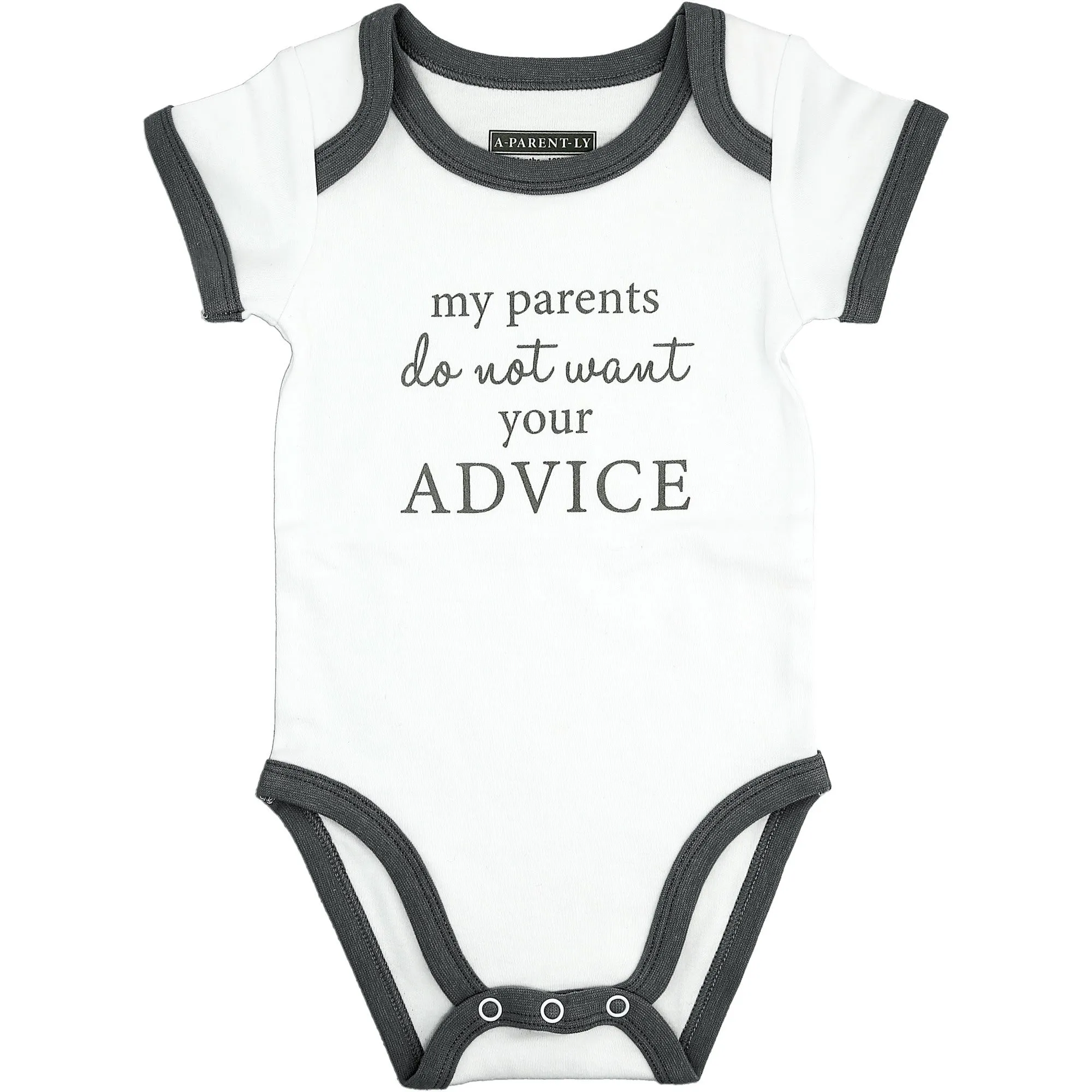 Advice Gray Trimmed Bodysuit