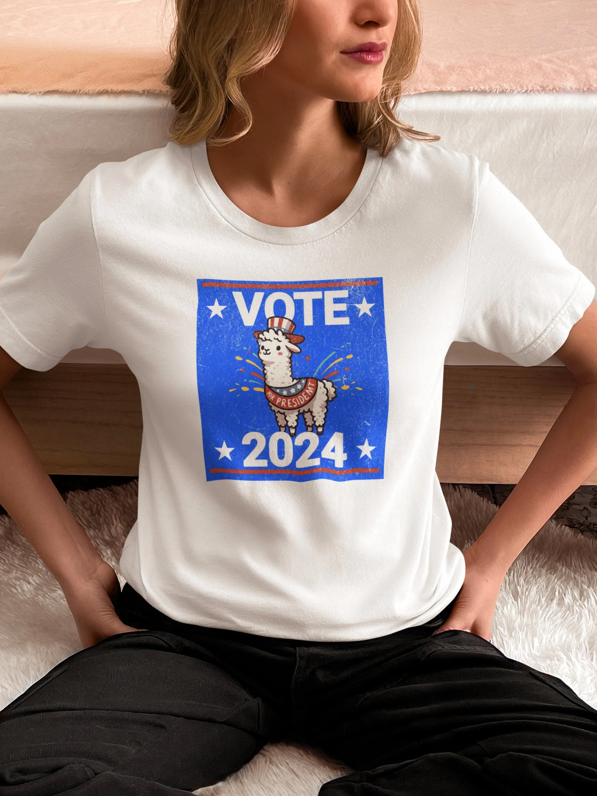 Alpaca For President, 2024 Election Shirt, Funny Election Shirt, Political Shirt, Llama Lover Shirt, Alpaca Gift