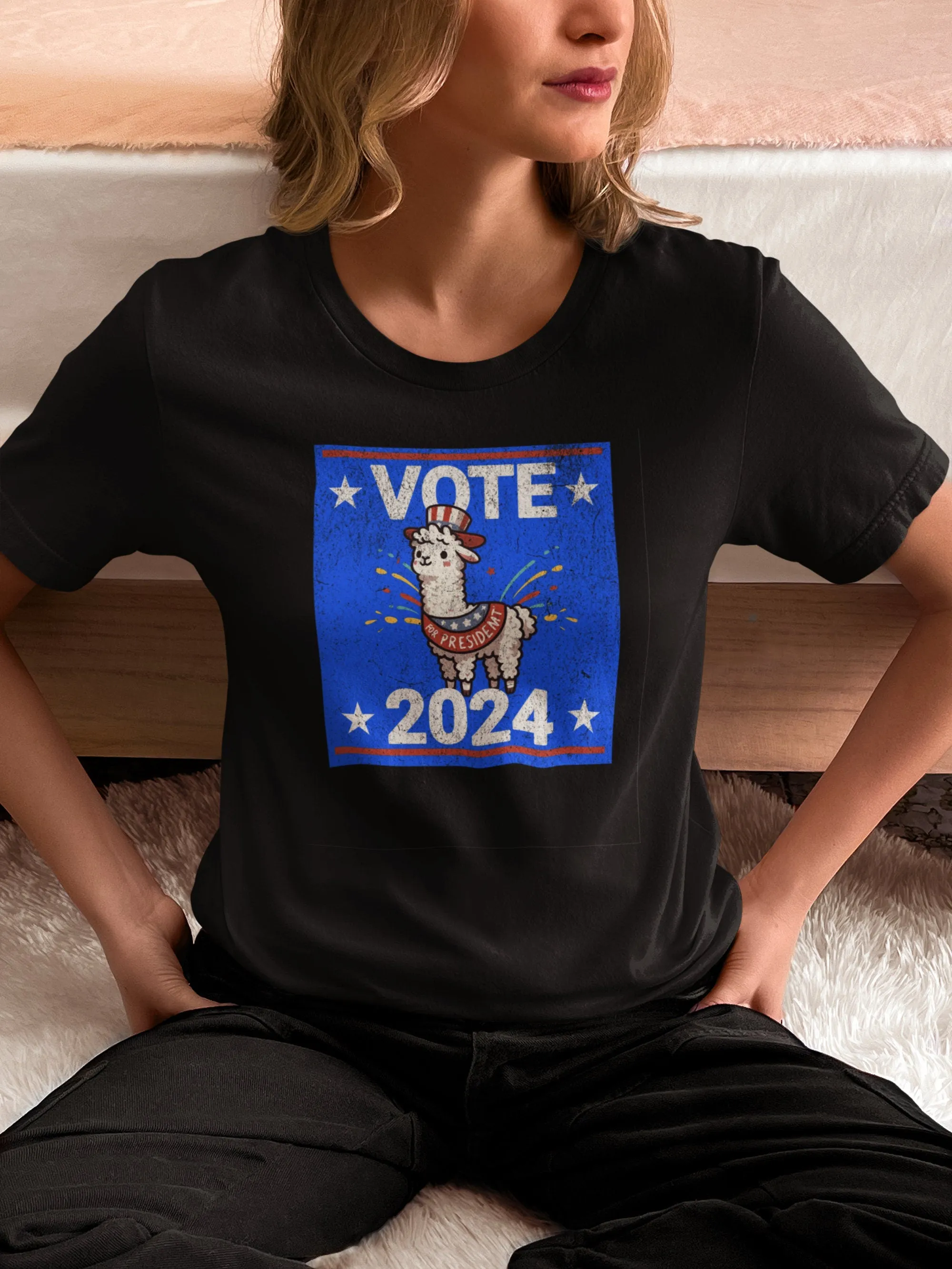 Alpaca For President, 2024 Election Shirt, Funny Election Shirt, Political Shirt, Llama Lover Shirt, Alpaca Gift