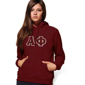 Alpha Phi Hooded Sweatshirt - G185 - TWILL