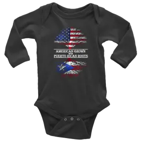 American Born W/ Puerto Rican Roots 2 Onesie