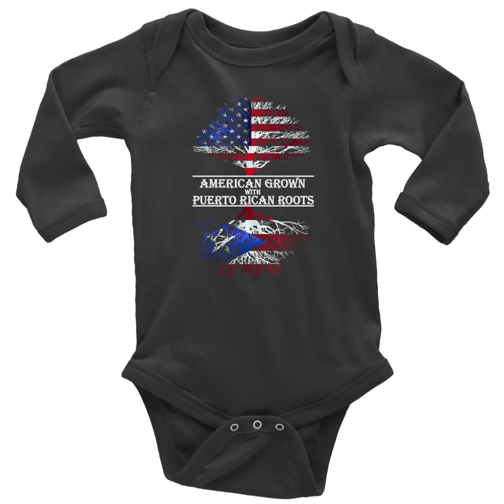 American Born W/ Puerto Rican Roots 2 Onesie