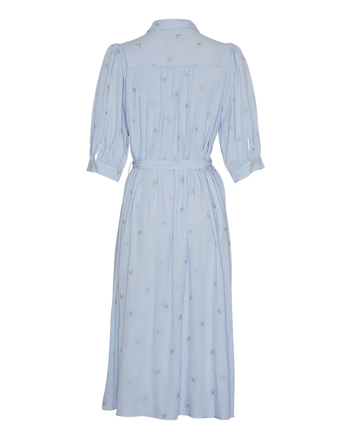 Anissa 2/4 Shirt Dress - Kentucky Blue