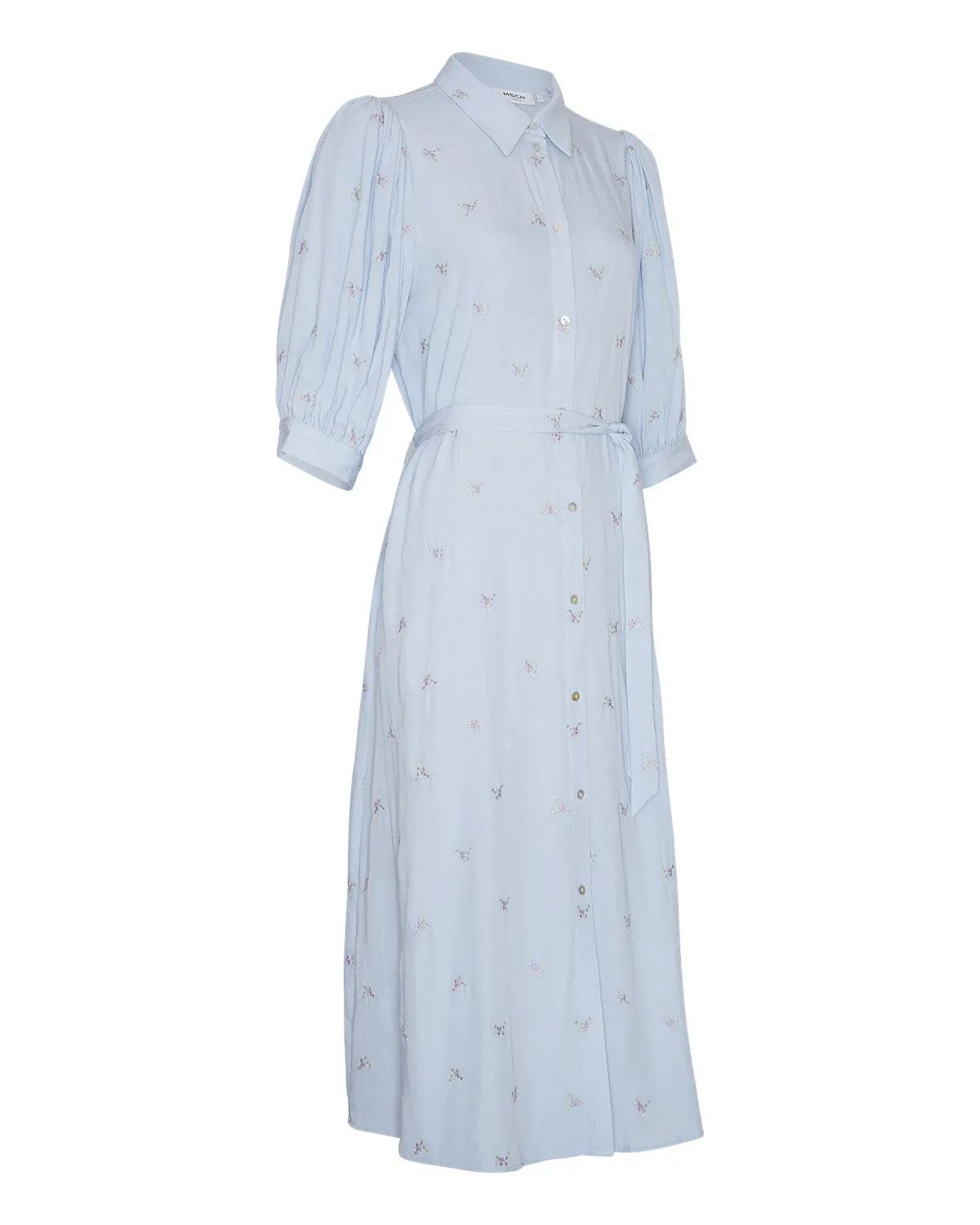 Anissa 2/4 Shirt Dress - Kentucky Blue