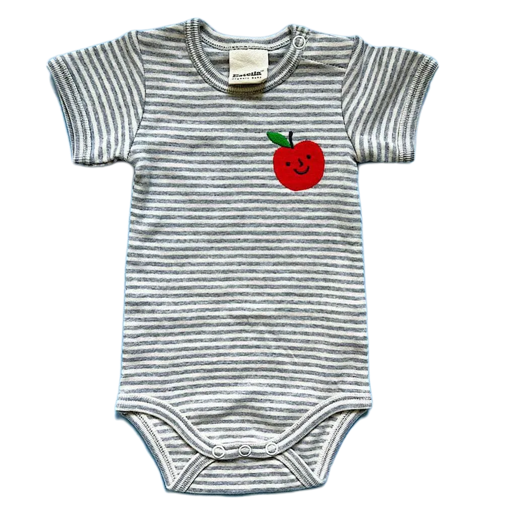 Apple Embroidered Baby Bodysuit