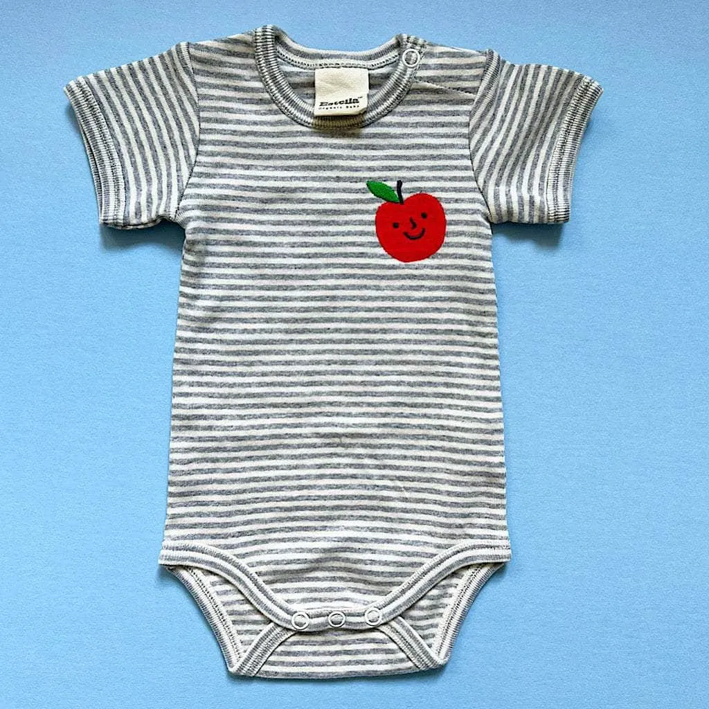 Apple Embroidered Baby Bodysuit