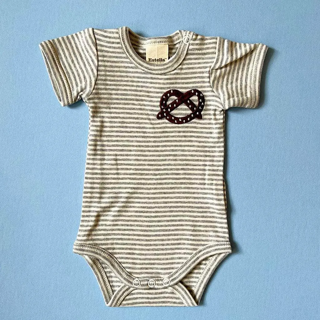 Baby Bodysuit - Pretzel Embroidered