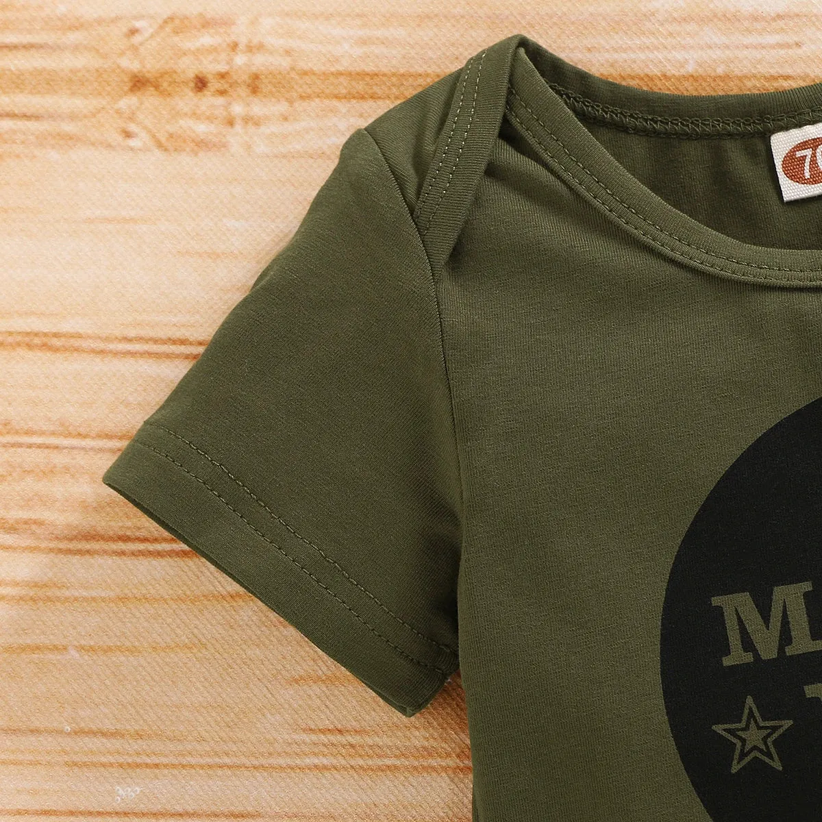 Baby Boy Army Print Bodysuit