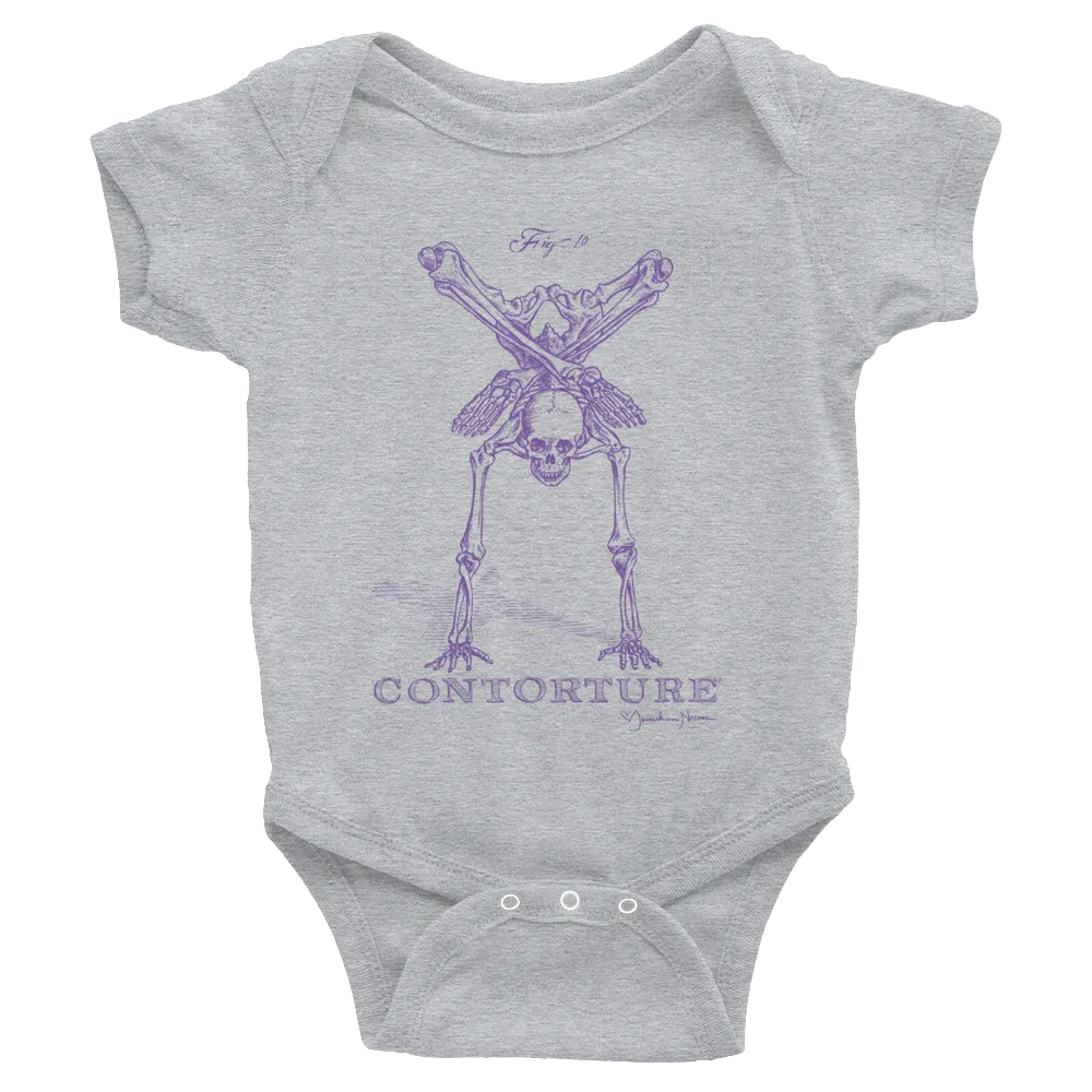 BABY Short Sleeve Bodysuit: Black Sabbath Purple