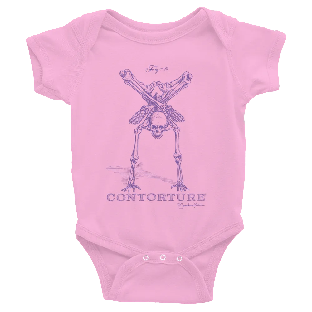 BABY Short Sleeve Bodysuit: Black Sabbath Purple