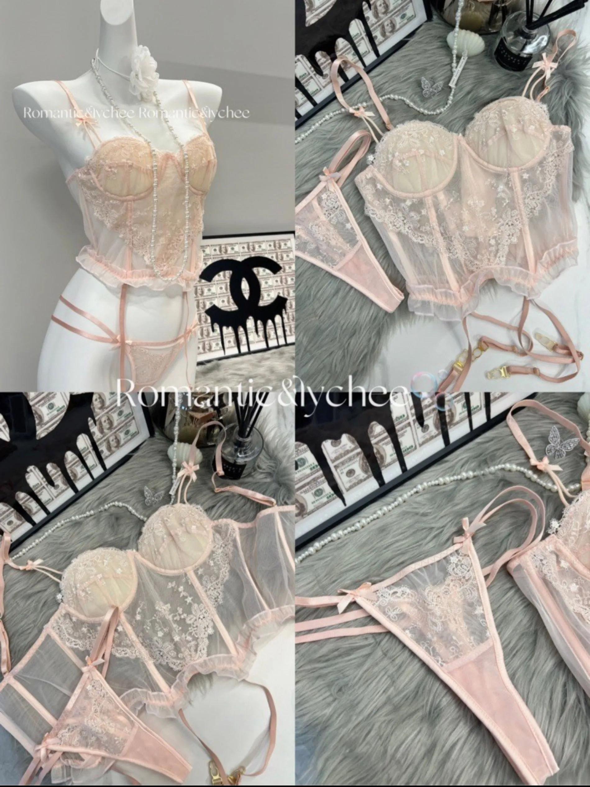 Ballet Girl Lace Corset Set bodysuit