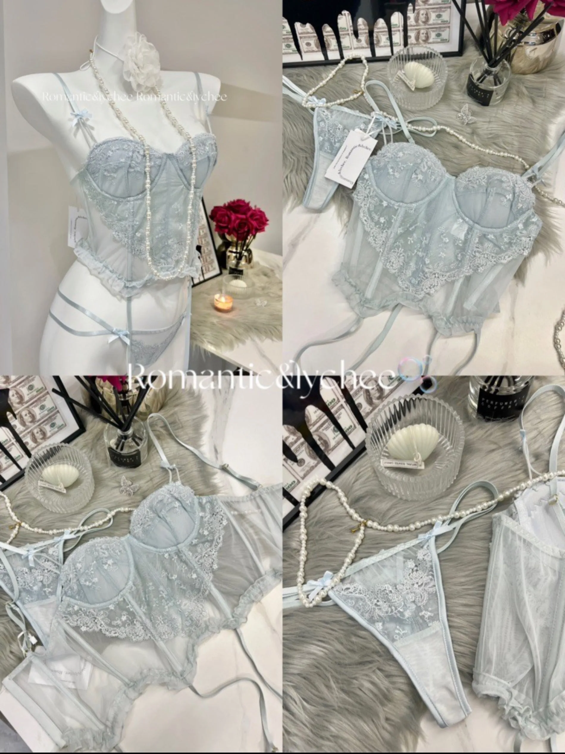 Ballet Girl Lace Corset Set bodysuit