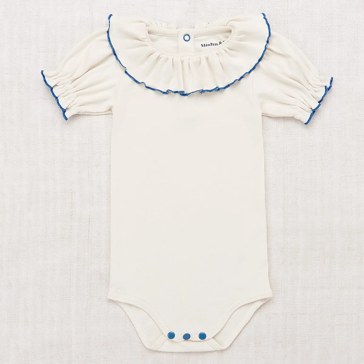 Balloon Sleeve Paloma Onesie in Marzipan by Misha & Puff