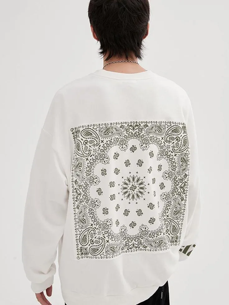 Bandana Patches Oversize Sweatshirt