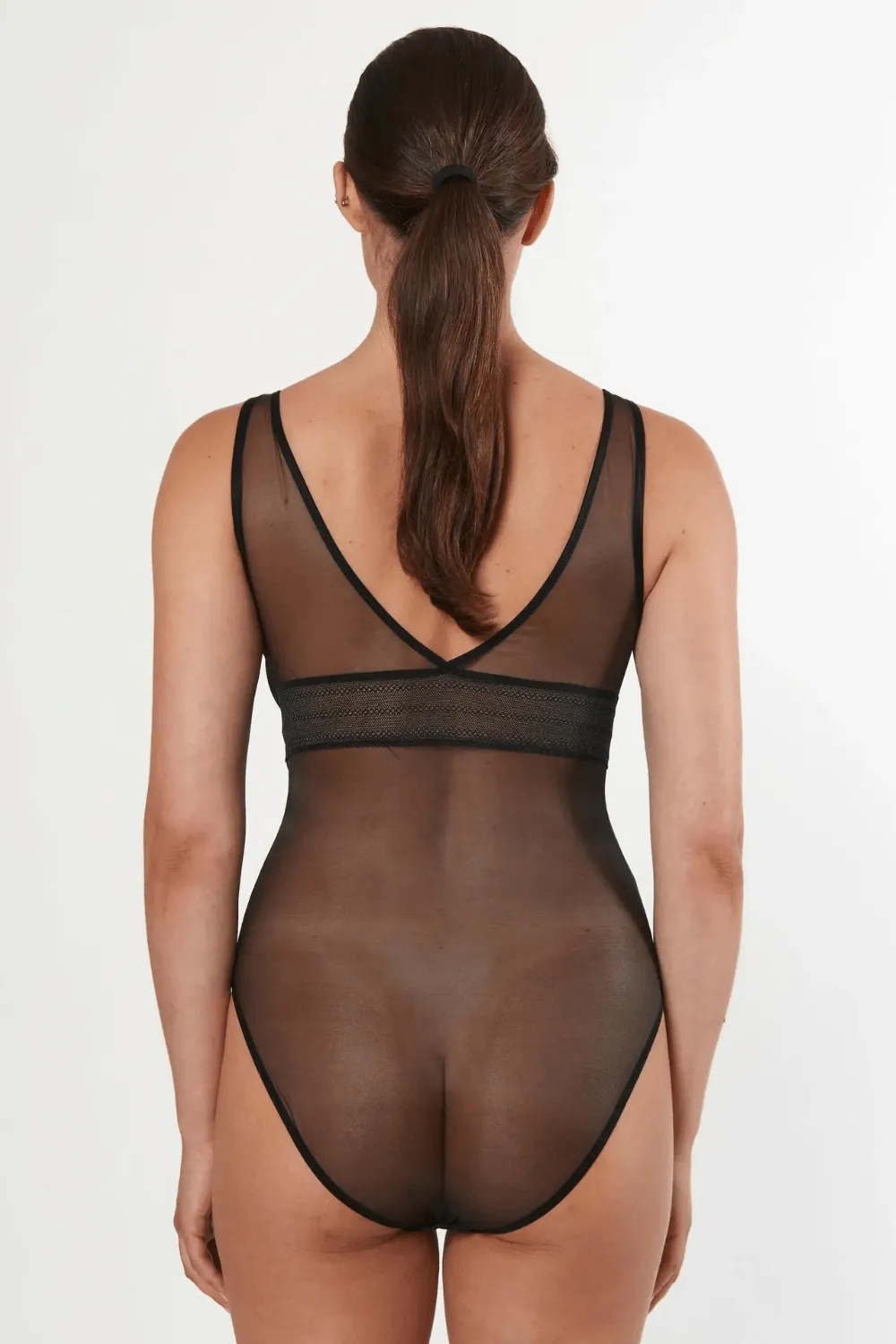 Bare Soft Cup Bodysuit in Black, Size XS (UK 6)