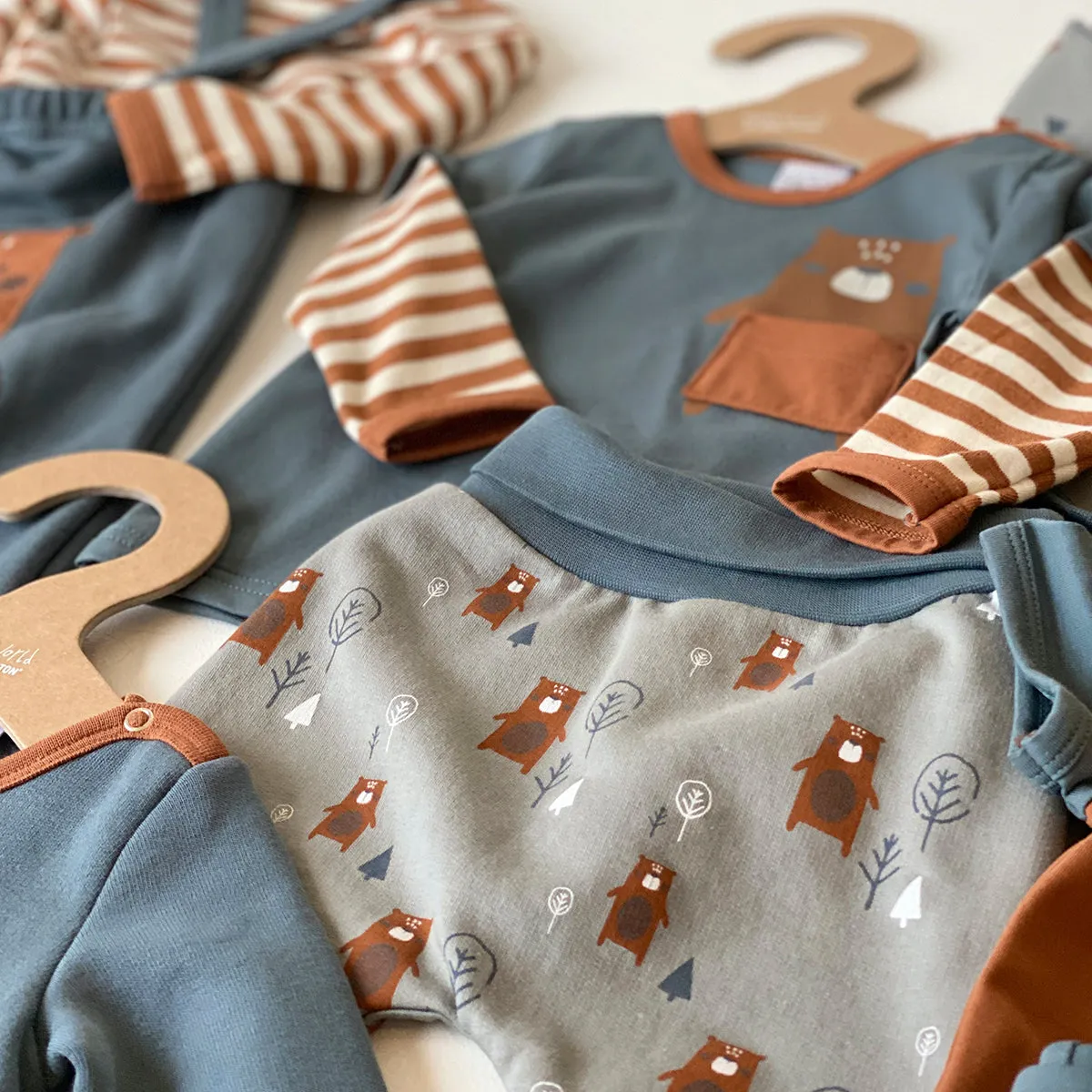 Bear print pants: Size 0-3M