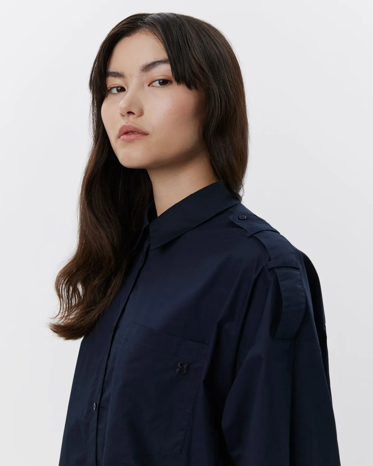 BIANCASW SHIRT - Navy