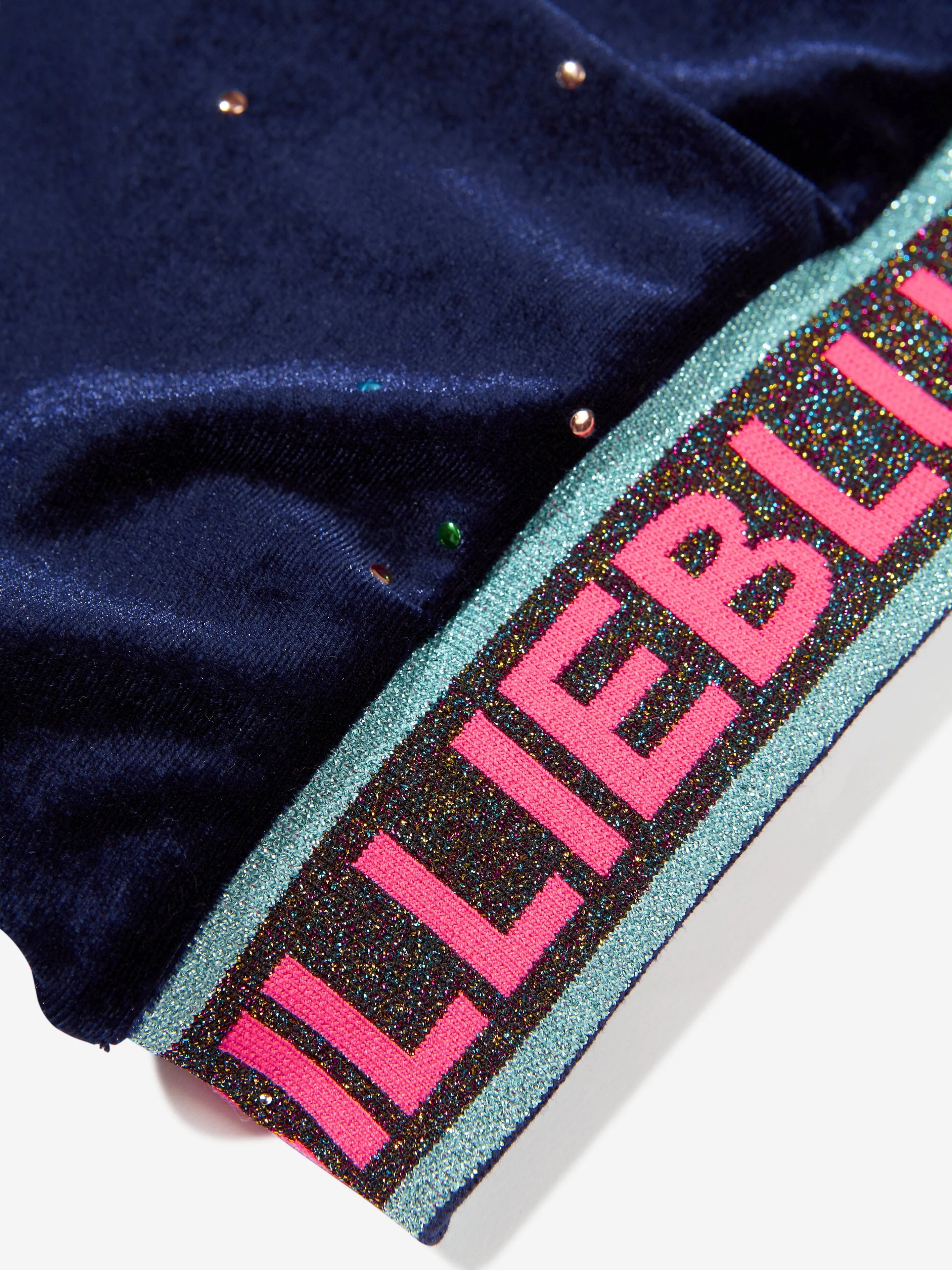 Billieblush Girls Velour Glitter Hoodie