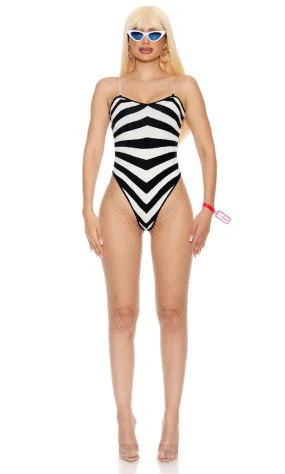 Black and White Sexy Movie Doll Costume