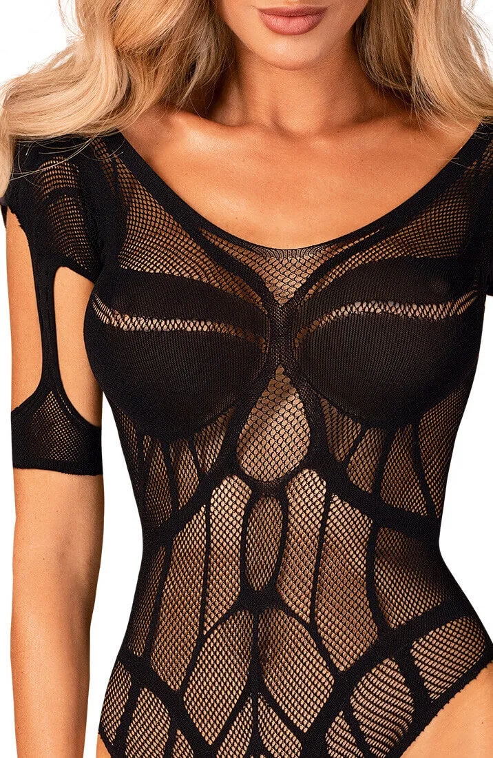 Black crotchless bodysuit - Wanna Come Over