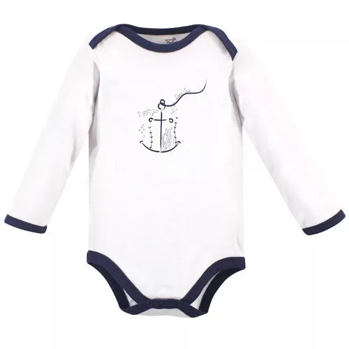 Blue Whale Cotton Bodysuit: Long Sleeve