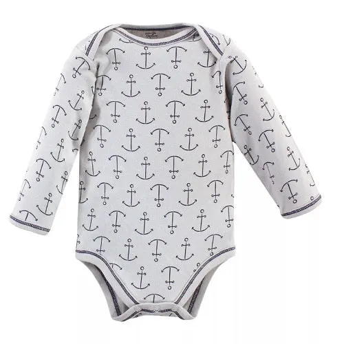 Blue Whale Cotton Bodysuit: Long Sleeve