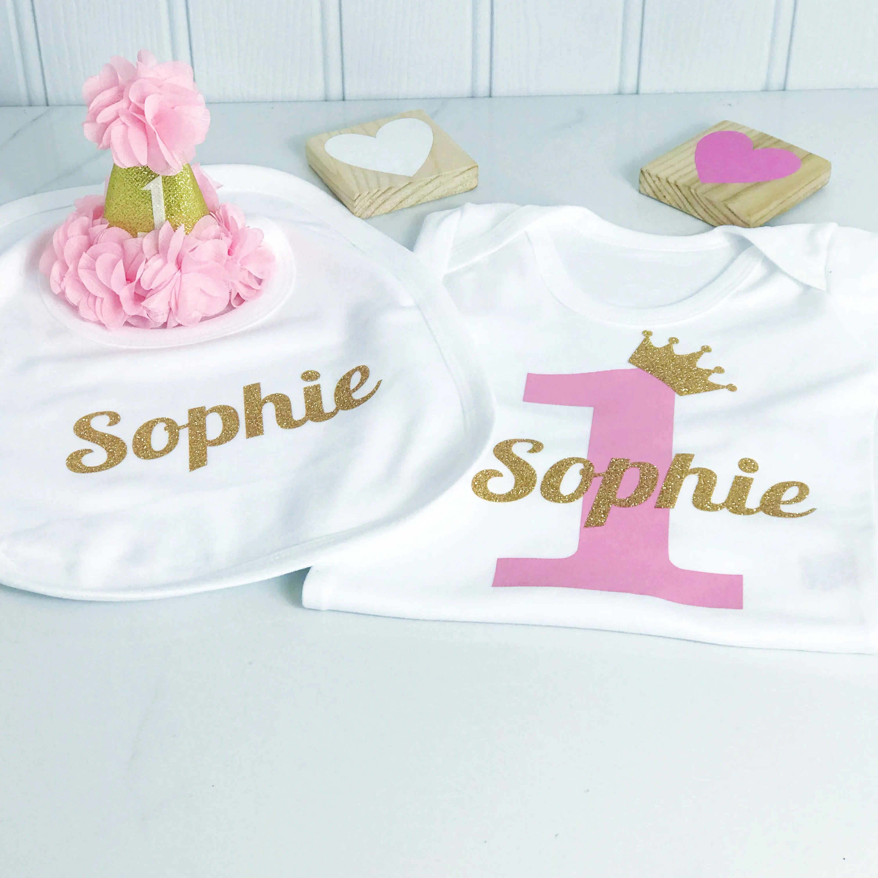 Boy & Girls Cupcake First Birthday Baby Grow / Baby Bodysuit