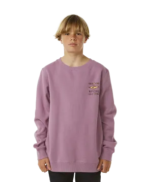 Boys Lost Island Sweatshirt in Dusty Purple