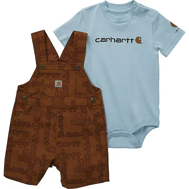 Boys' Short-Sleeve Bodysuit & Shortall Set CG8850