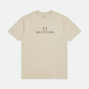 Brixton Alpha Thread T-Shirt - Cream