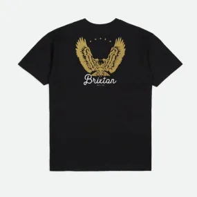 Brixton Talon T-Shirt - Black / Gold