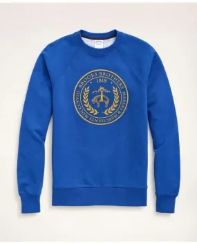 Brooks Brothers Men's Big & Tall French Terry University Sweatshirt Blue