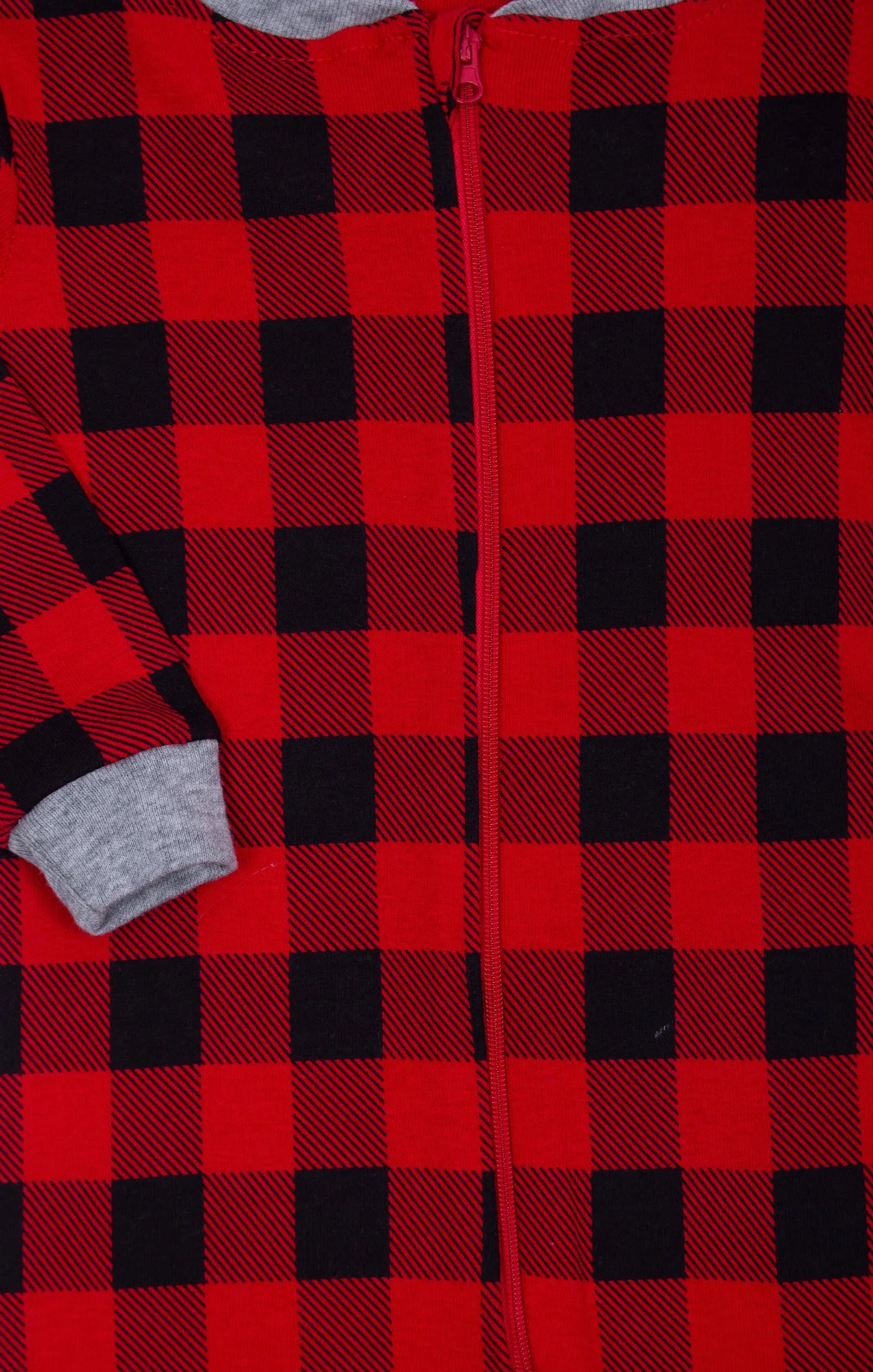 Buffalo Plaid Footless Baby Sleeper Bodysuit