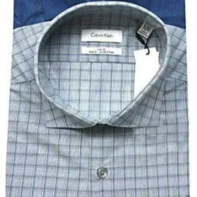 Calvin Klein Men's Slim Fit Wrinkle Free Stretch Long Sleeve Dress Shirt