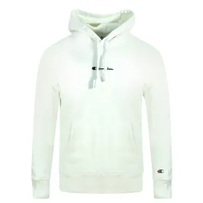 Champion Digital Print Logo White Hoodie