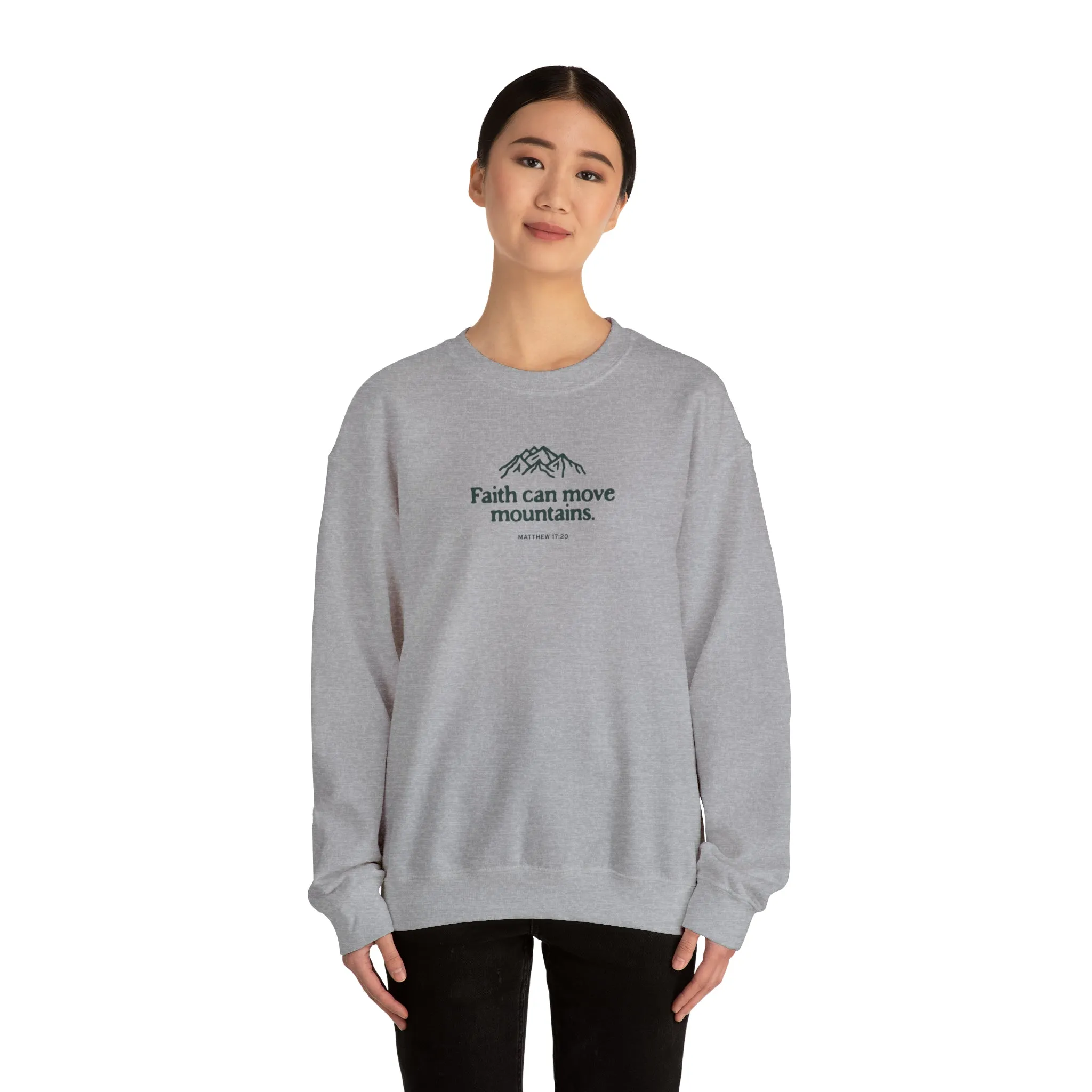 Christian Crewneck Sweater - TWCC, Matthew 17:20