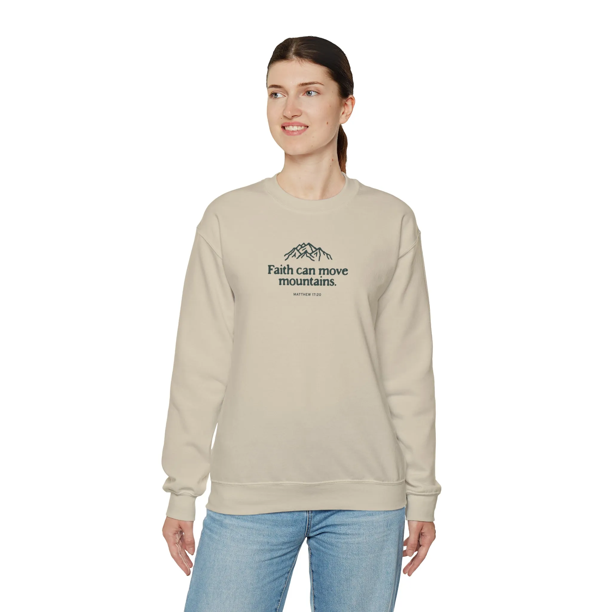 Christian Crewneck Sweater - TWCC, Matthew 17:20