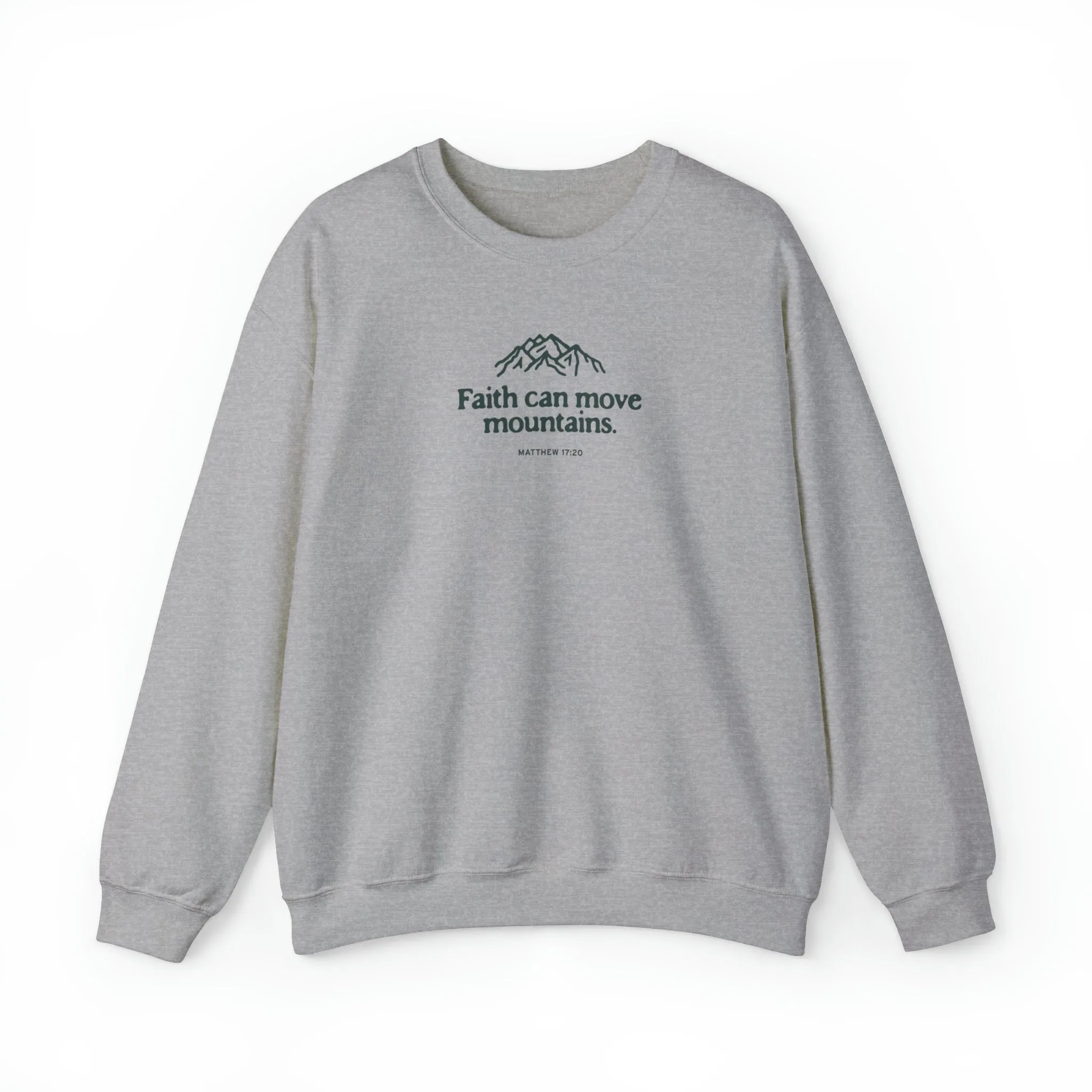 Christian Crewneck Sweater - TWCC, Matthew 17:20