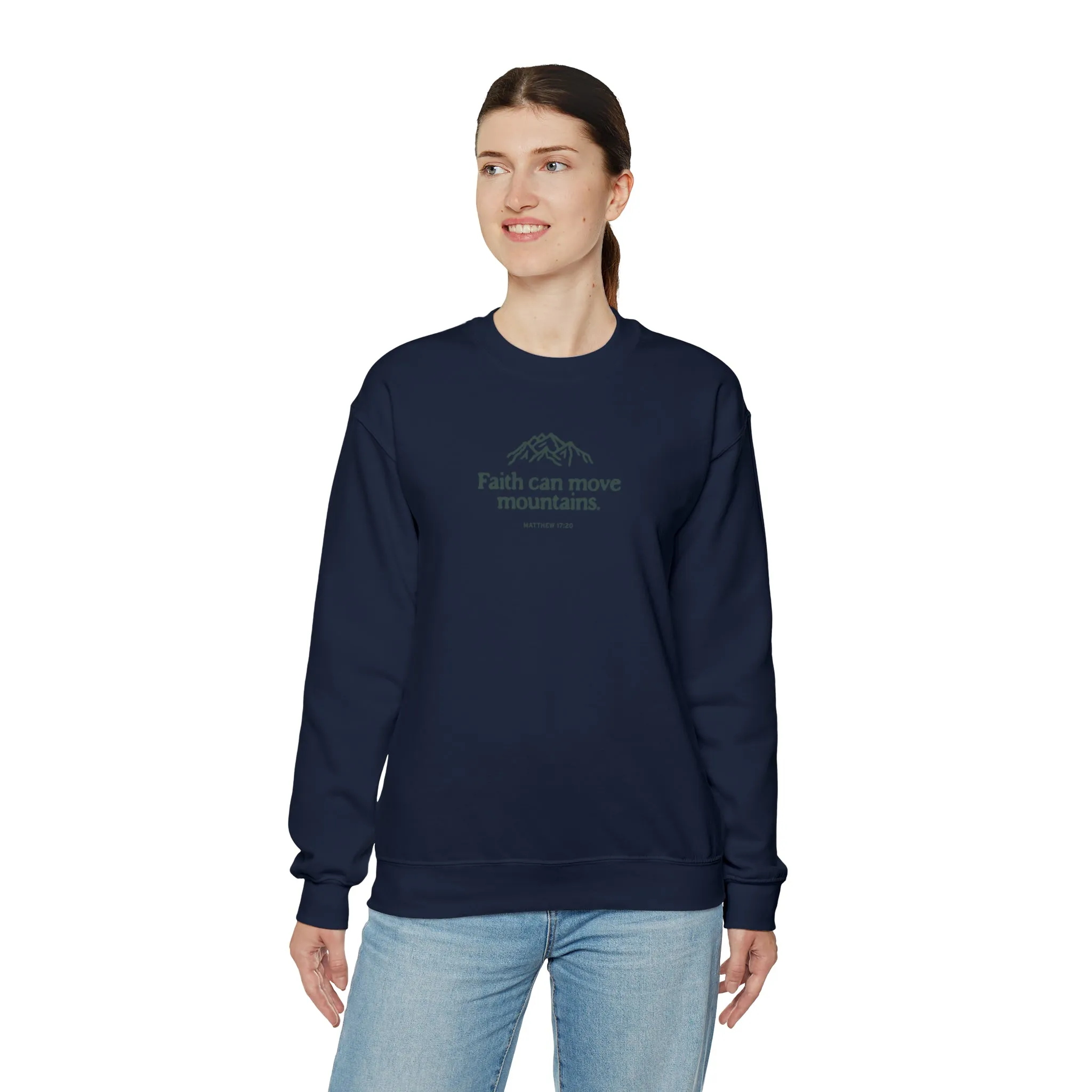 Christian Crewneck Sweater - TWCC, Matthew 17:20