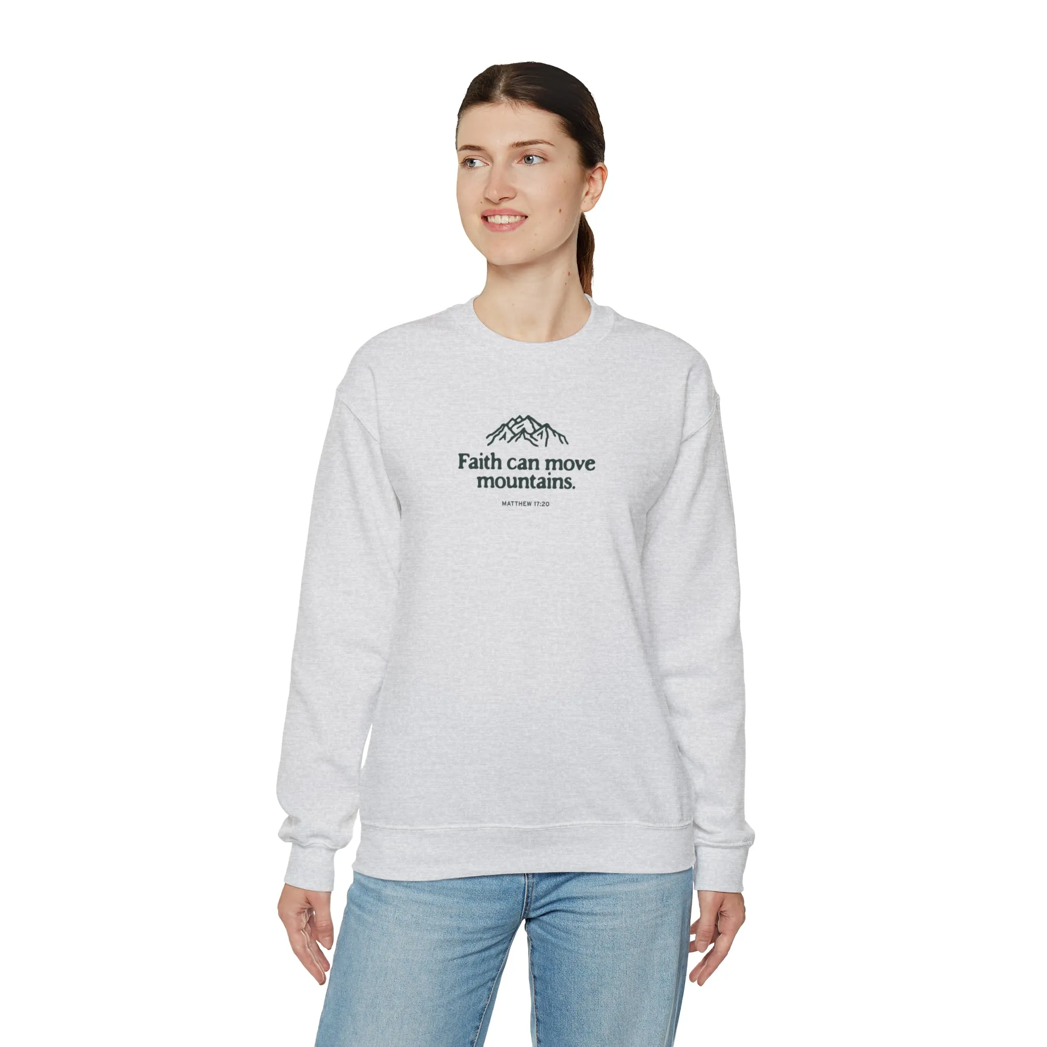 Christian Crewneck Sweater - TWCC, Matthew 17:20