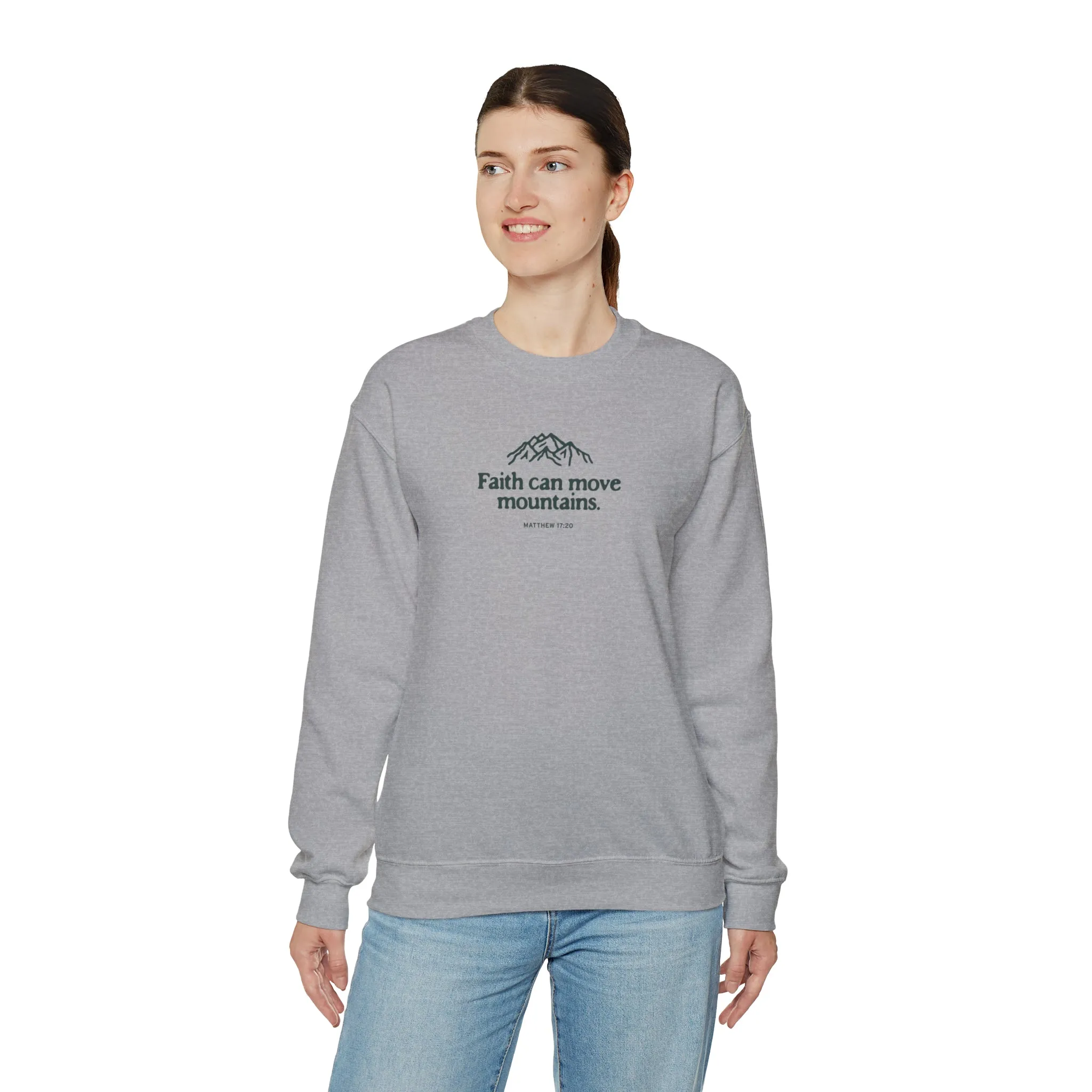 Christian Crewneck Sweater - TWCC, Matthew 17:20