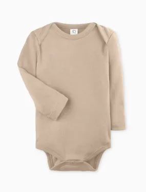 Classic Long Sleeve Bodysuit in Clay