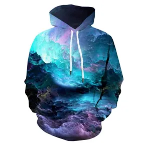 Cloud Sweatshirts men Nebula Sweatshirt Printed Colorful 3d Printed Unisex