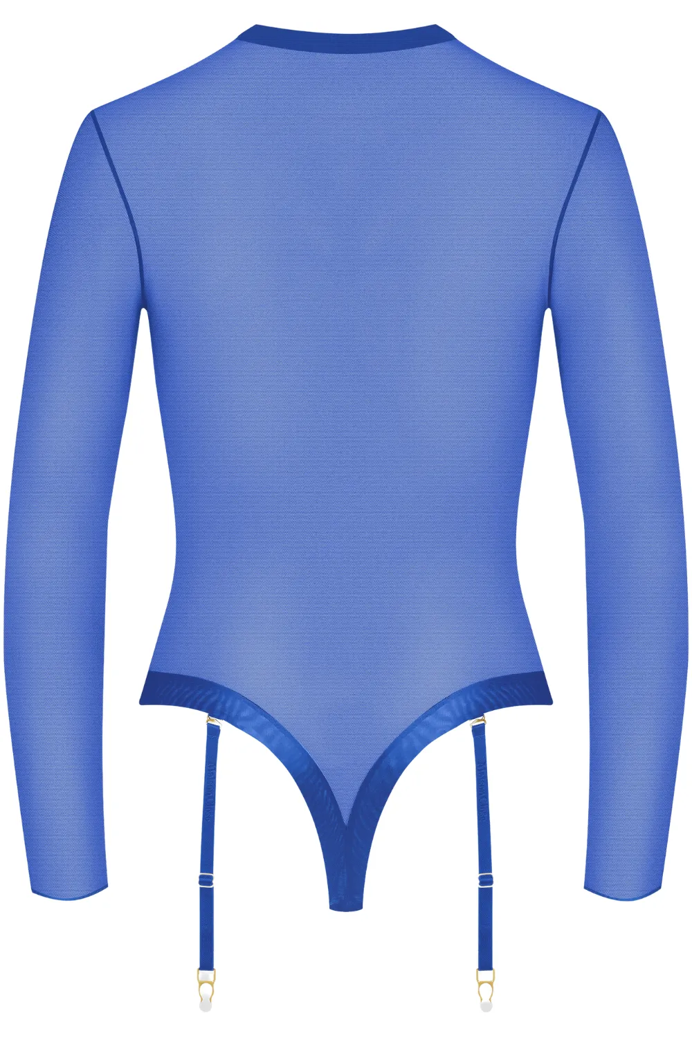 Corps à Corps Long Sleeved Thong Bodysuit Neon Blue