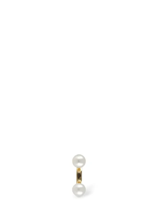 Delfina Delettrez   Dots 18kt Gold &amp; pearl mono earring 