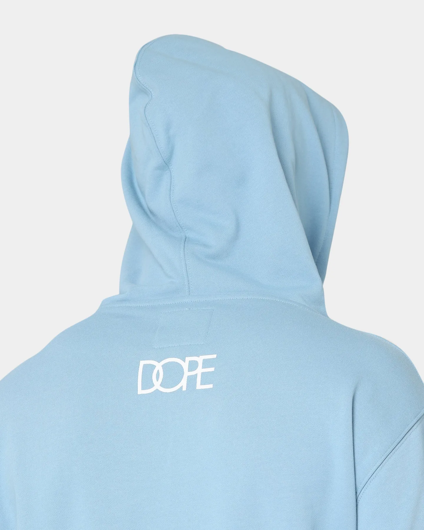 DOPE LA Box Logo Hoodie Pale Blue