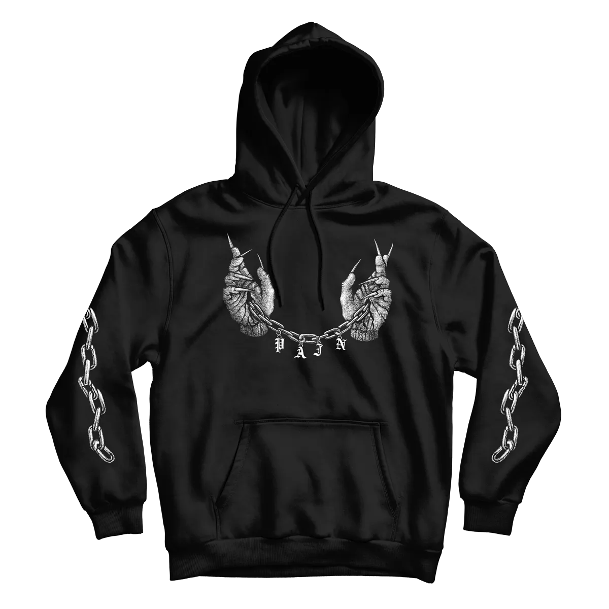 Dylan Garrett Smith "Pain" Black Hooded Sweatshirt